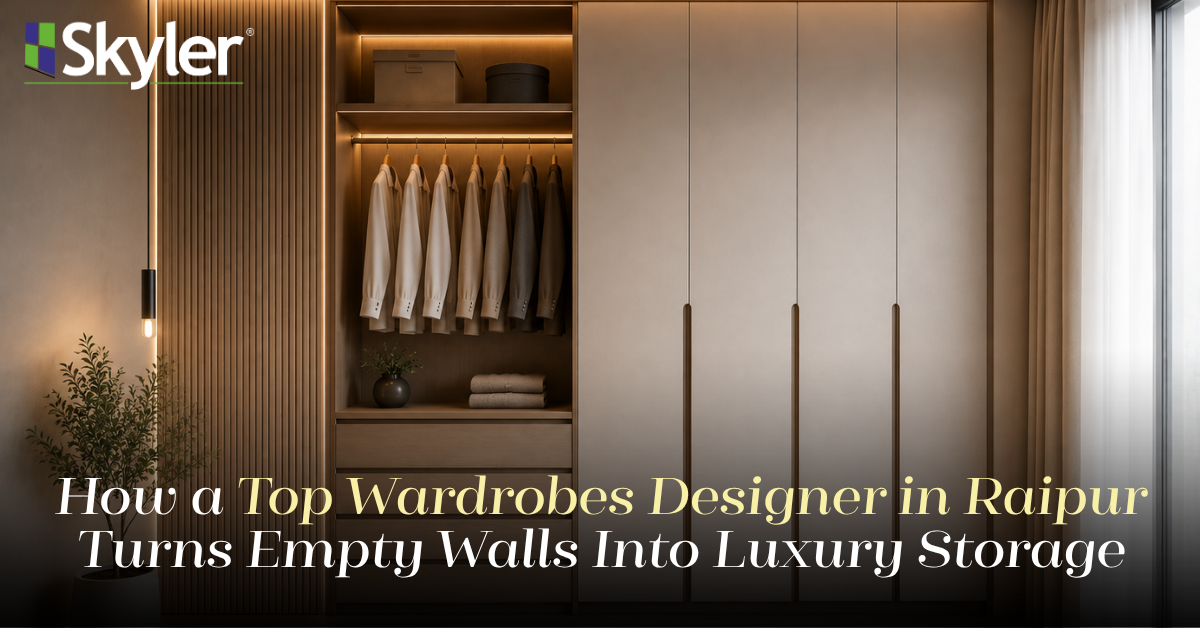 You are currently viewing How a Top Wardrobes Designer in Raipur Turns Empty Walls Into Luxury Storage